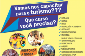 PESQUISA DE INTENCÃO SOBRE CAPACITAÇÕES  NA ÁREA DE TURISMO