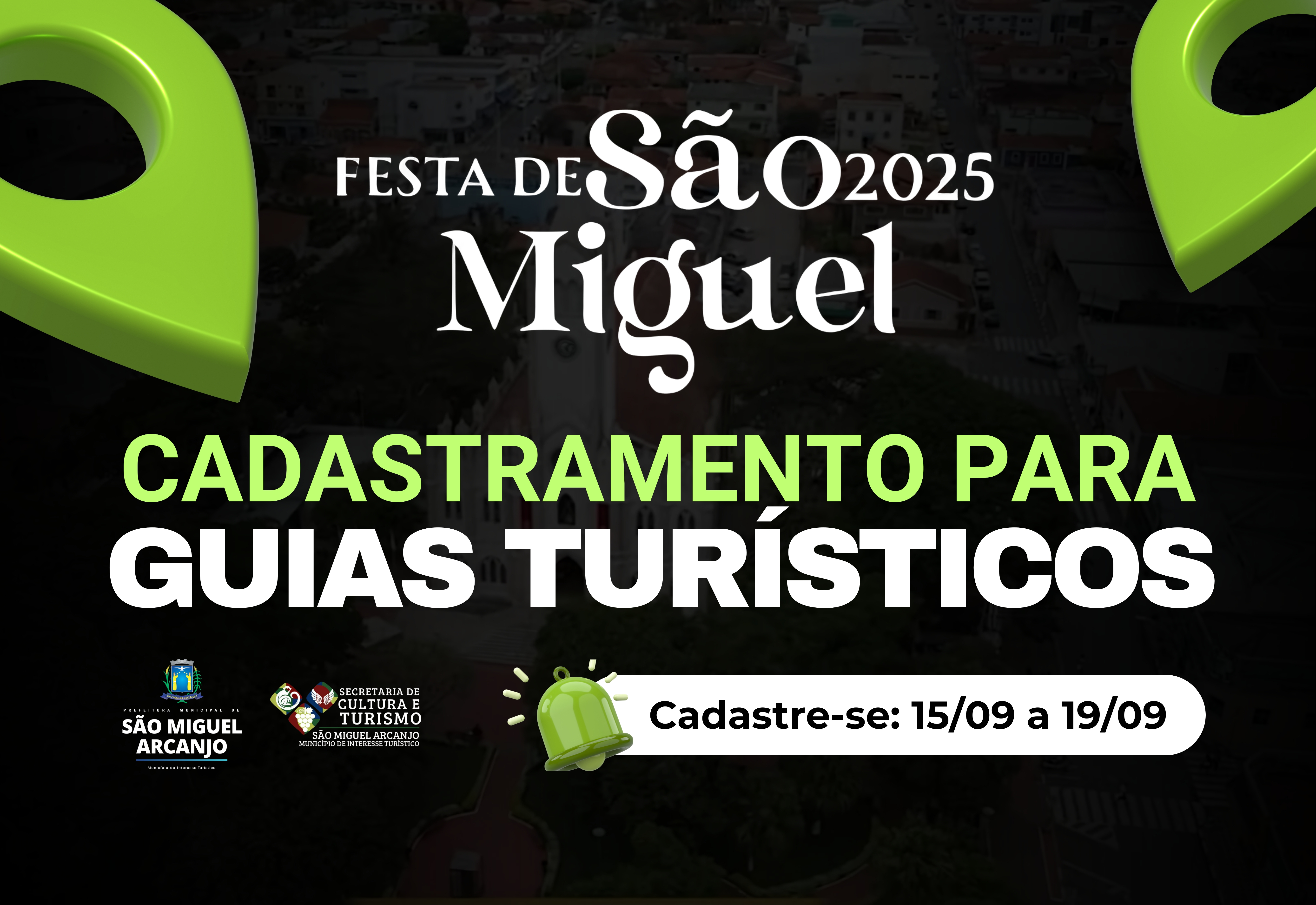 PREFEITURA ABRE CADASTRO PARA GUIAS TURÍSTICOS DURANTE AS FESTIVIDADES DO PADROEIRO